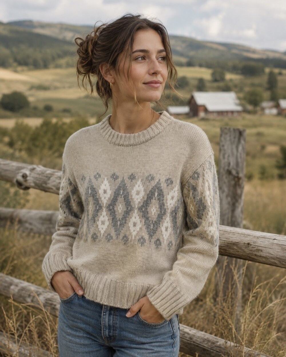 OGD One Gray Day Marlow Pullover Women’s Sweater Merino Wool Cashmere Blend Sz S